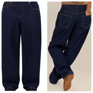 PrettyLittleThings High Rise Boyfriend Jean in Indigo Wash Size 8 NWT